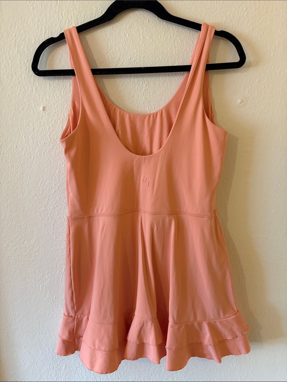 JoyLab Peach Ruffle-Hem Mini Dress - Picture 3 of 4